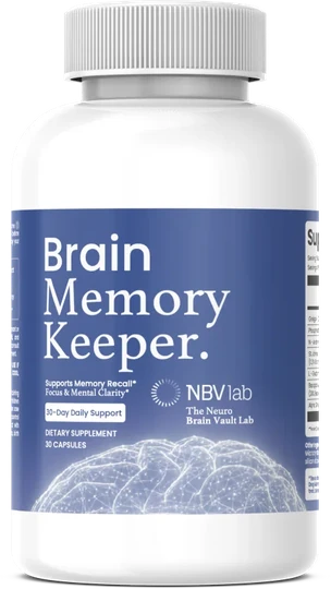 Brain Memory Keeper memory and focus support capsules, single bottle