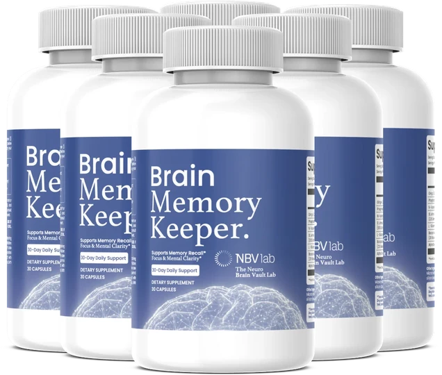 Brain Memory Keeper six bottle package, 180-day supply